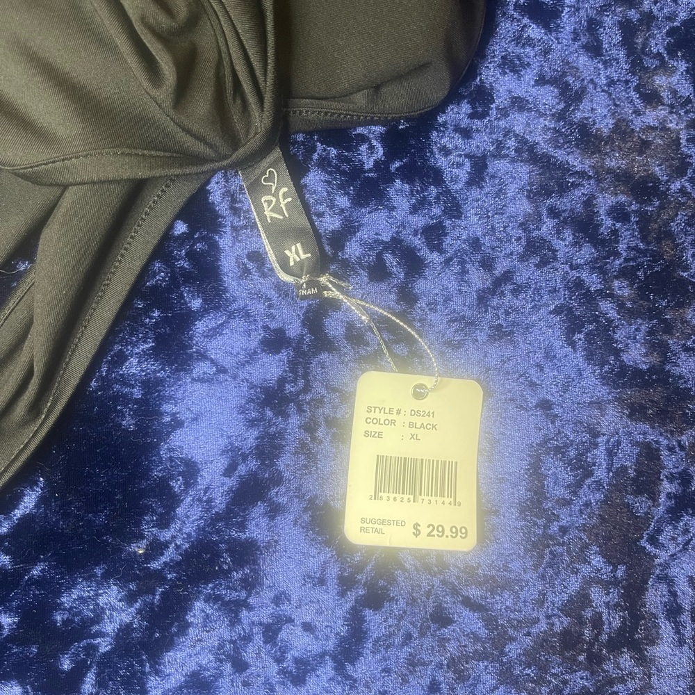 One piece black body suit. NWT. Size XL